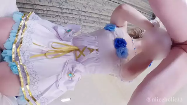 Japanese Idol's Irresistible Wedding Dress Cosplay or Japanese Idol in Enchanting Wedding Dress Cosplay - Must