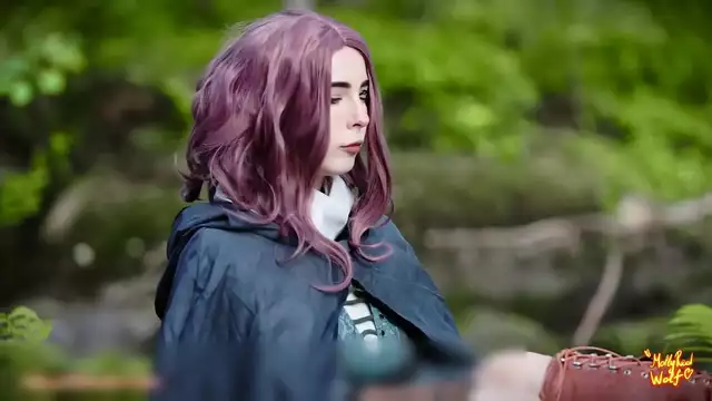 Jaw-Dropping! Melina's Wholesome Exhibition in the Forest