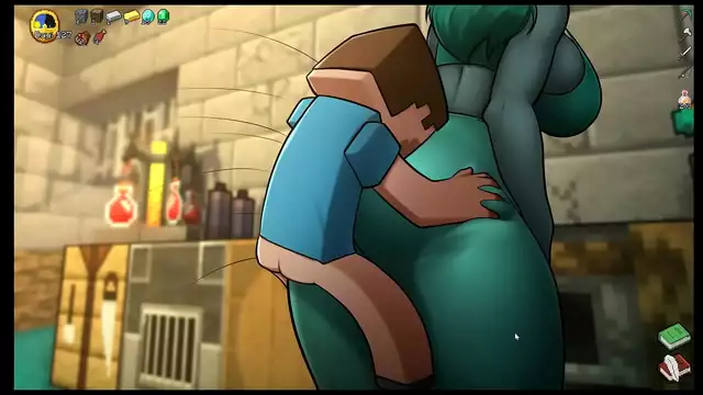 Experience the Thrill of a Giant Yoga Pants Thighjob with HornyCraft Hentai Game PornPlay