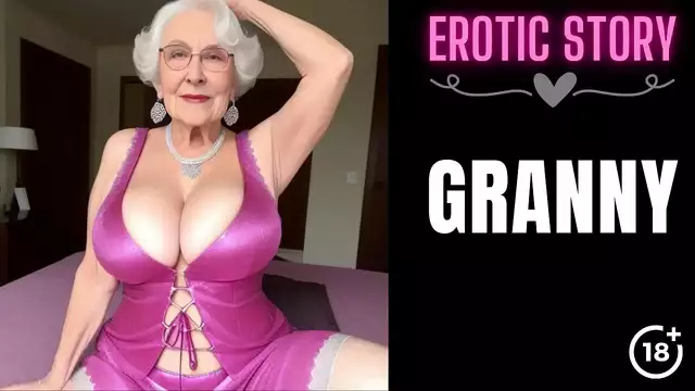 Fall for the Charms of a Luscious Granny in a Steamy Threesome!