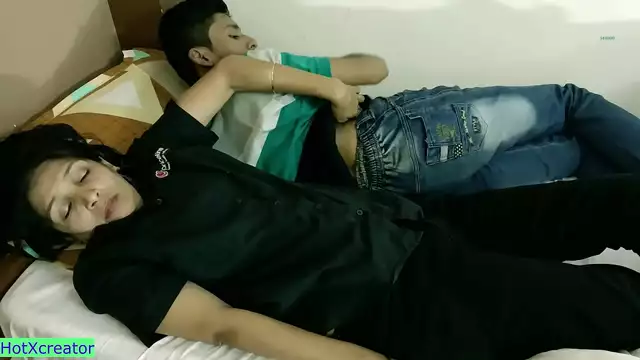 Share a Bed with Your Handsome Stepbrother and Get Hot Sex with Hindi Audio