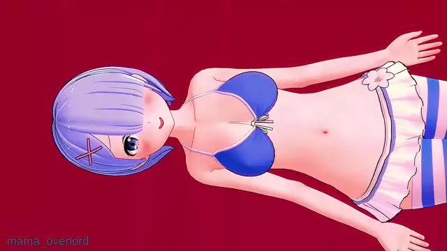 Unleash Your Desires with Rem in a Sexy Bikini and High Socks!