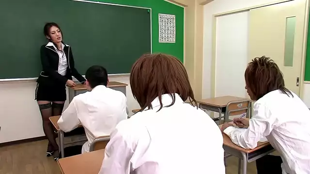 Japanese Revenge Fuck - Sexy MILF Takes On Her Students!