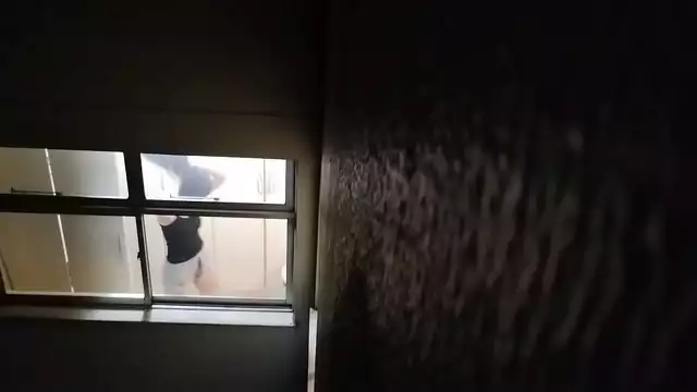 Neighbor's Luscious MILF Enjoying a Hot Bath Change