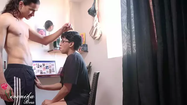 Caught by my cousin smoking, I got filled up to keep quiet - Veronika Boss