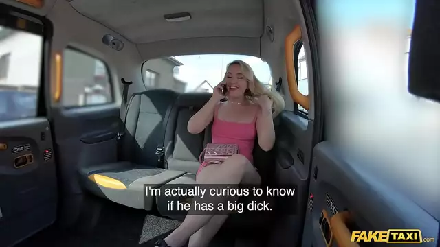 Ride of Her Life! Blonde Beauty Gets Banged in a Taxi