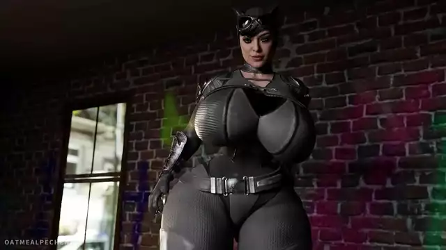 Introducing the Luscious Cat Woman and Her Enchanting Anal Experience with a Massive Dildo!
