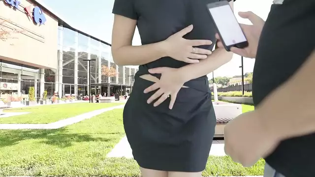 Japanese MILF Cumming Hard in Public with Remote Controlled Vibrator