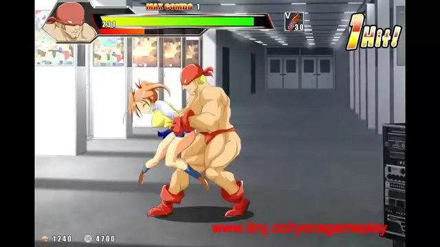 Experience exponential pleasure with our newest hentai game featuring a strong man losing himself in the