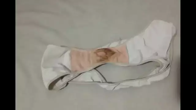 My girlfriend's used panties, dirty and with a musky scent