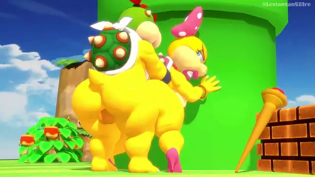 Luscious Wendy and Adorable Bowser Jr Spreading Leviathan Love!