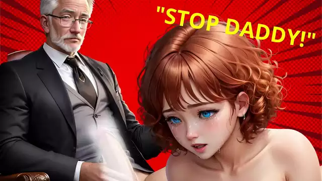 MILF Bait ~ Step-Grand-Daddy's Massive Cock Filling Up Virgin Teen's Mouth in School Office