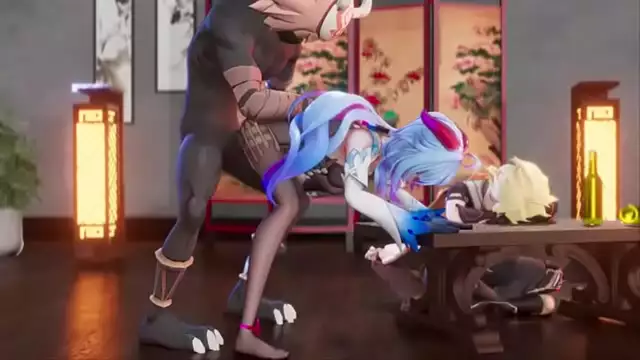 Blue-Haired Enchantress' Passionate Pleasure ~ A Jav Fantasy Come True!